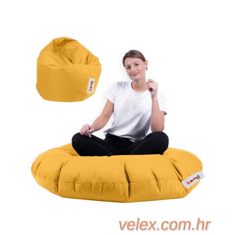 Vreća za sjedenje, Iyzi 100 Cushion Pouf - Yellow