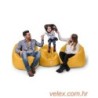 Vreća za sjedenje, Iyzi 100 Cushion Pouf - Yellow