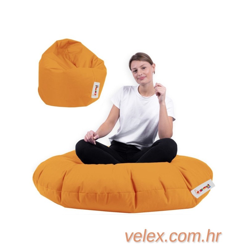 Vreća za sjedenje, Iyzi 100 Cushion Pouf - Orange