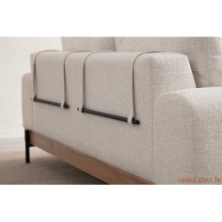 Trosjed, Eti Oak 3 Seater - White