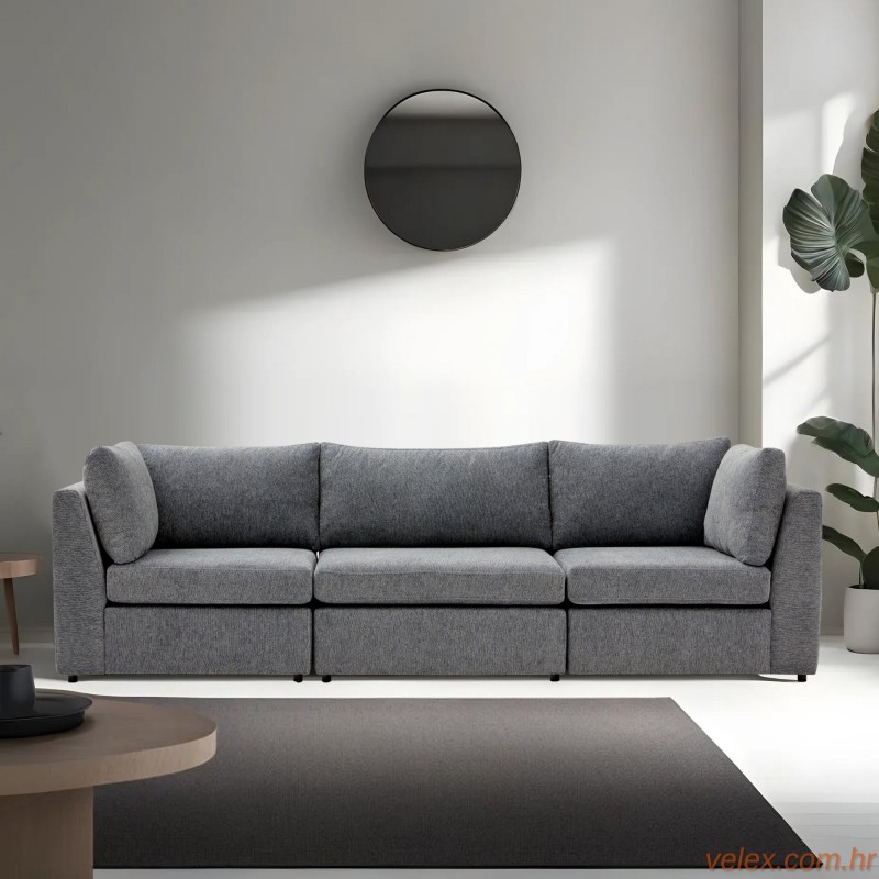 Trosjed, Mottona 3-Seat Sofa - Grey