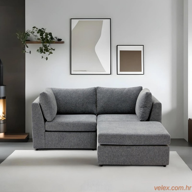 Kutna garnitura, Mottona Corner Sofa - Grey