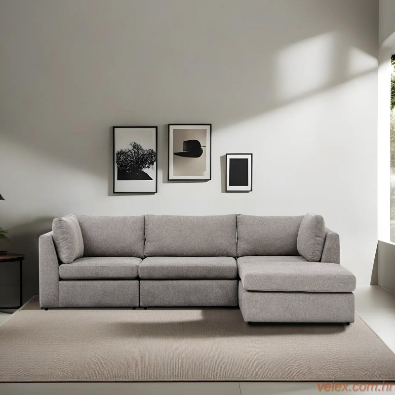 Kutna garnitura, Mottona Corner Sofa - Light Grey