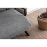 Kutna garnitura TULIP, desna, tamno sivo, Tulip Corner Right With Pouf - Dark Grey