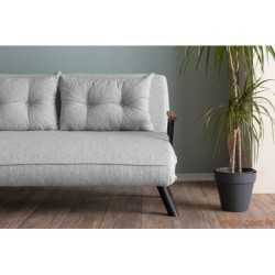 Dvosjed, Sando 2-Seater - Teddy Fabric - Grey