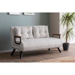 Dvosjed, Sando 2-Seater - Teddy Fabric - Cream