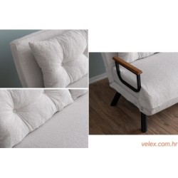 Dvosjed, Sando 2-Seater - Teddy Fabric - Cream