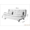 Trosjed BELLA bež, Bella Sofa For 3 Pr - Cream