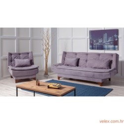 Kutna garnitura na razvlačenje BELLA SOFT, desna, smeđa, Fly Corner Sofa Bed Right- Brown