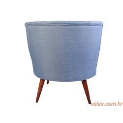 Tabure, Plava, Bubble Pouffe - Velvet Blue