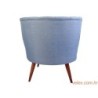 Tabure, Plava, Bubble Pouffe - Velvet Blue