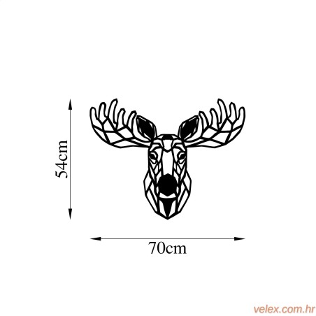 Metalna zidna dekoracija, Moose - 458