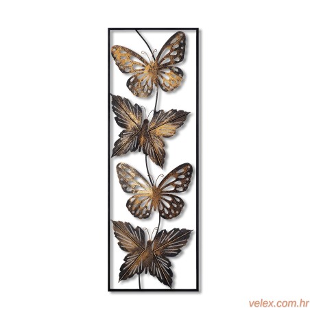 Metalna zidna dekoracija, Metal Art Butterfly