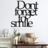 Zidna dekoracija SMILE, Dont Forget To Smile