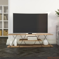 Tv komoda CANAZ lješnjak, Canaz - Black, Walnut