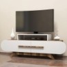 Polica za TV ROSE, Rose - Walnut, White