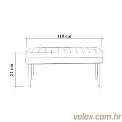 Komplet za blagovaonicu, stol, 2 stolice i klupa VINA PINE, Vina 1053 - Anthracite, Atlantic