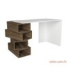 Radni stol JENGA, Jenga - White, Walnut