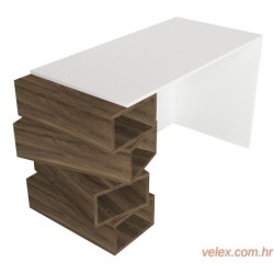 Radni stol JENGA, Jenga - White, Walnut