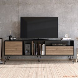 Polica za TV MISTICO 180, Mistico (180) - Walnut, Black