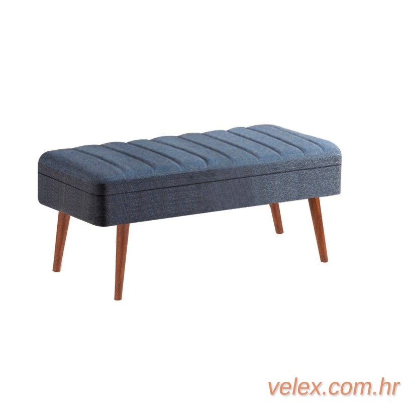 Klupa, Vina 1048 - 2 - Walnut, Dark Blue