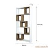 Polica za knjige, Box - White, Walnut