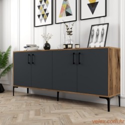 Komoda, Kiev - Walnut, Anthracite