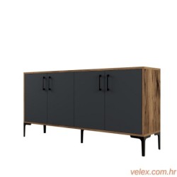 Komoda, Kiev 160 - Walnut, Anthracite