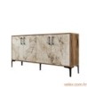 Komoda, Kiev 160 - Walnut, White Marble