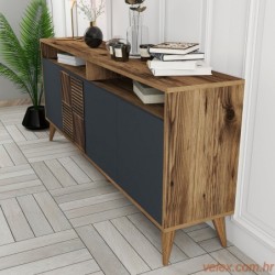 Komoda, Milan - Walnut, Anthracite