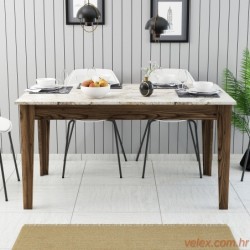 Blagovaonski stol, Milan 515 - Walnut, White