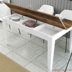 Blagovaonski stol, Milan 520 - Walnut, White