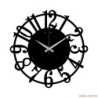 Ukrasni metalni zidni sat, Metal Wall Clock 15 - Black