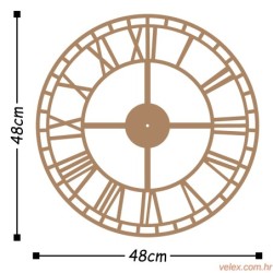 Ukrasni metalni zidni sat, Metal Wall Clock 2 - Copper