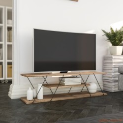 Tv komoda CANAZ lješnjak, Canaz - Black, Walnut