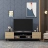 Polica za TV BLOOM, Bloom - Anthracite, Oak