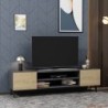 Polica za TV BLOOM, Bloom - Anthracite, Oak