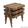 Set stolića ROMA WALNUT, Roma - Walnut