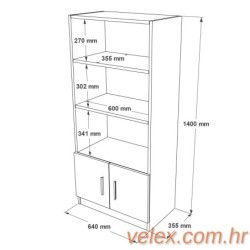 Polica VARIO WHITE, Vario D - White