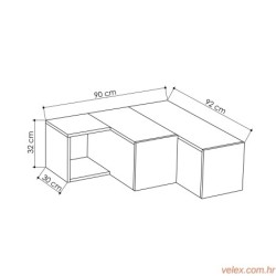 Stalak za televizor, Antracit Svijetlo smeđa, Compact - Anthracite, Light Mocha