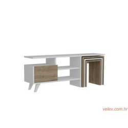 TV jedinica, Bijela boja Orah, Nature - White, Walnut