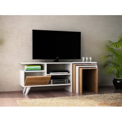 TV jedinica, Bijela boja Orah, Nature - White, Walnut