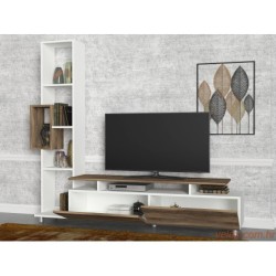 TV jedinica, Bijela boja Orah, Tulip - White, Walnut