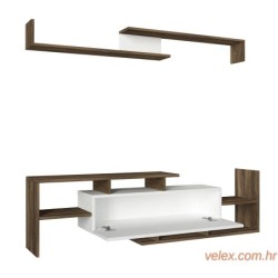 TV jedinica, Bijela boja Orah, Dream - White, Walnut