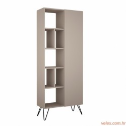 Polica za knjige, Lagana moka, Jedda Bookcase - Light Mocha