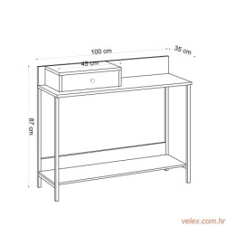 Komoda, Hrast safir, Alix - Sapphire Oak