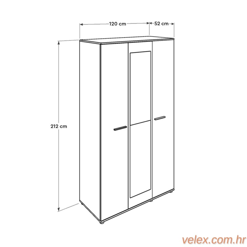 Garderoba, Sonomo, GRD-730-SS-3