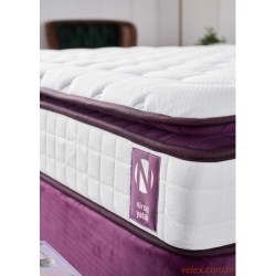 Madrac, Bijela boja Ljubičasta, Purple 180x200 cm Double Size Padded Soft Mattress