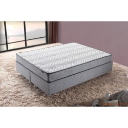 Madrac, Bijela boja Sivo, Silver 180x200 cm Double Size Firm Mattress