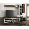 TV jedinica, Orah, Lenti - White, Walnut